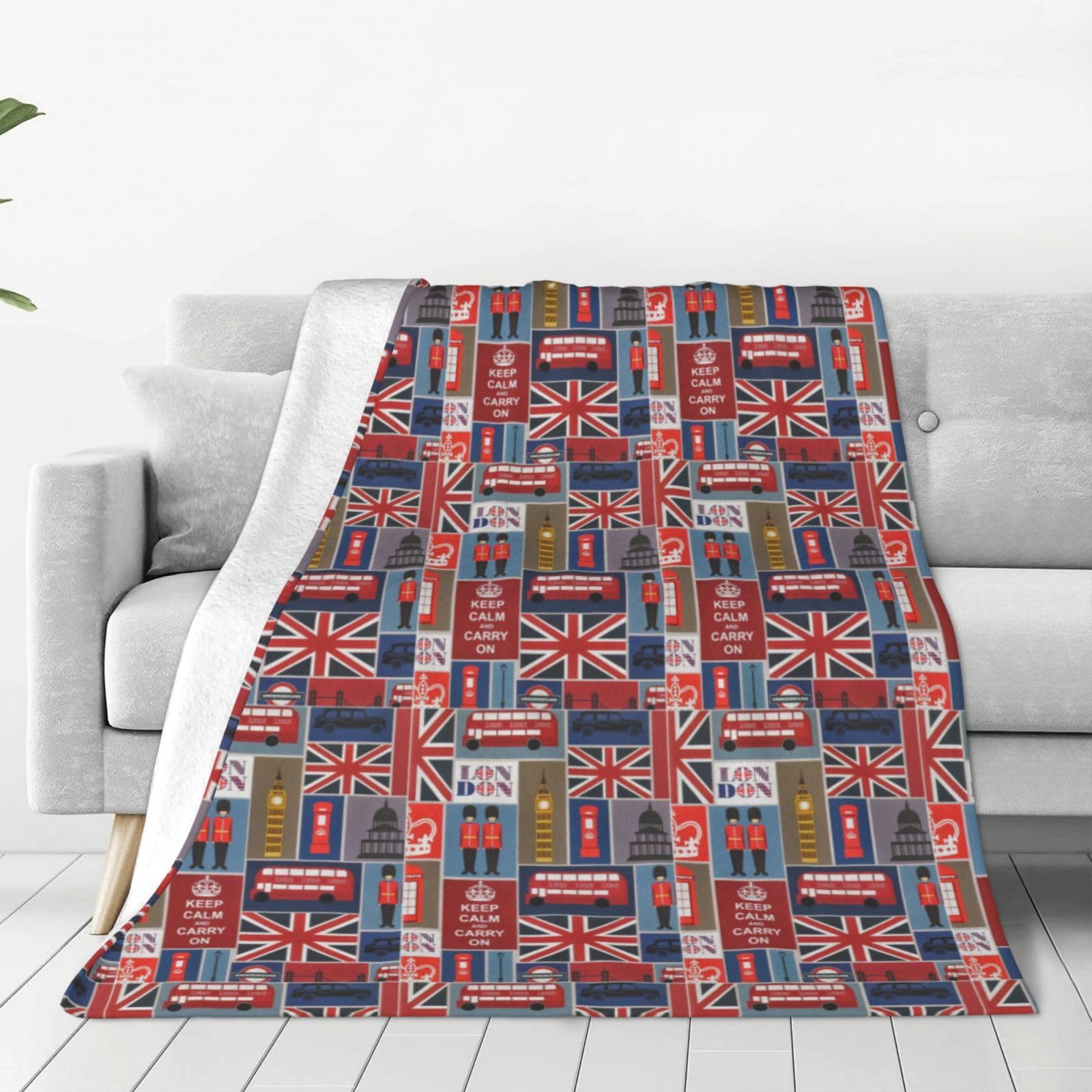 Couverture douce Angleterre pour canapé et salon cosy WURTON