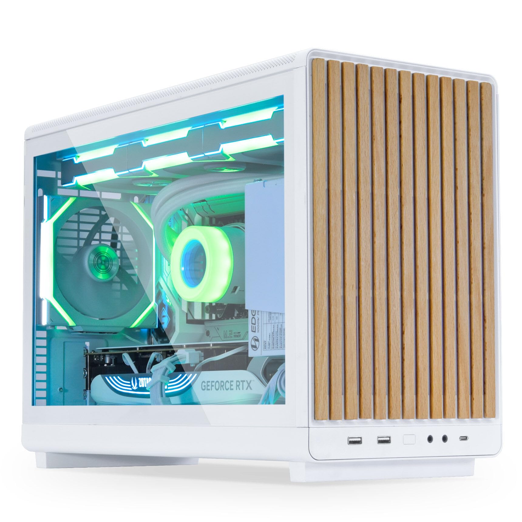 Lian Li A3-mATX Wood Edition Micro Form Factor Computer Case/Gaming Cabinet - White | Support M-ATX/ITX -G99.A3W-WDG.in-image-46