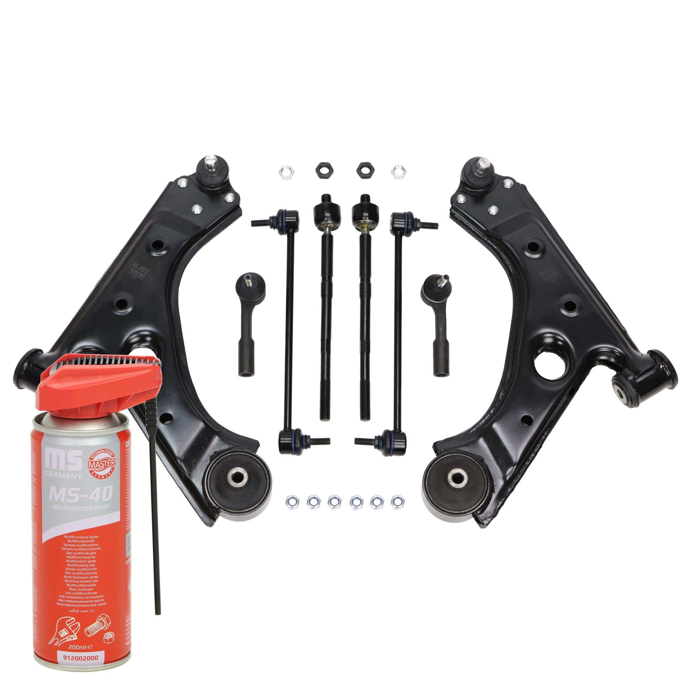 36934/2-KIT-MSP Serie/Kit Kit braccio oscillante Sospensione ruota con snodo portante/di guida con giunto assiale con barra d'accoppiamento Anteriore 200ml
