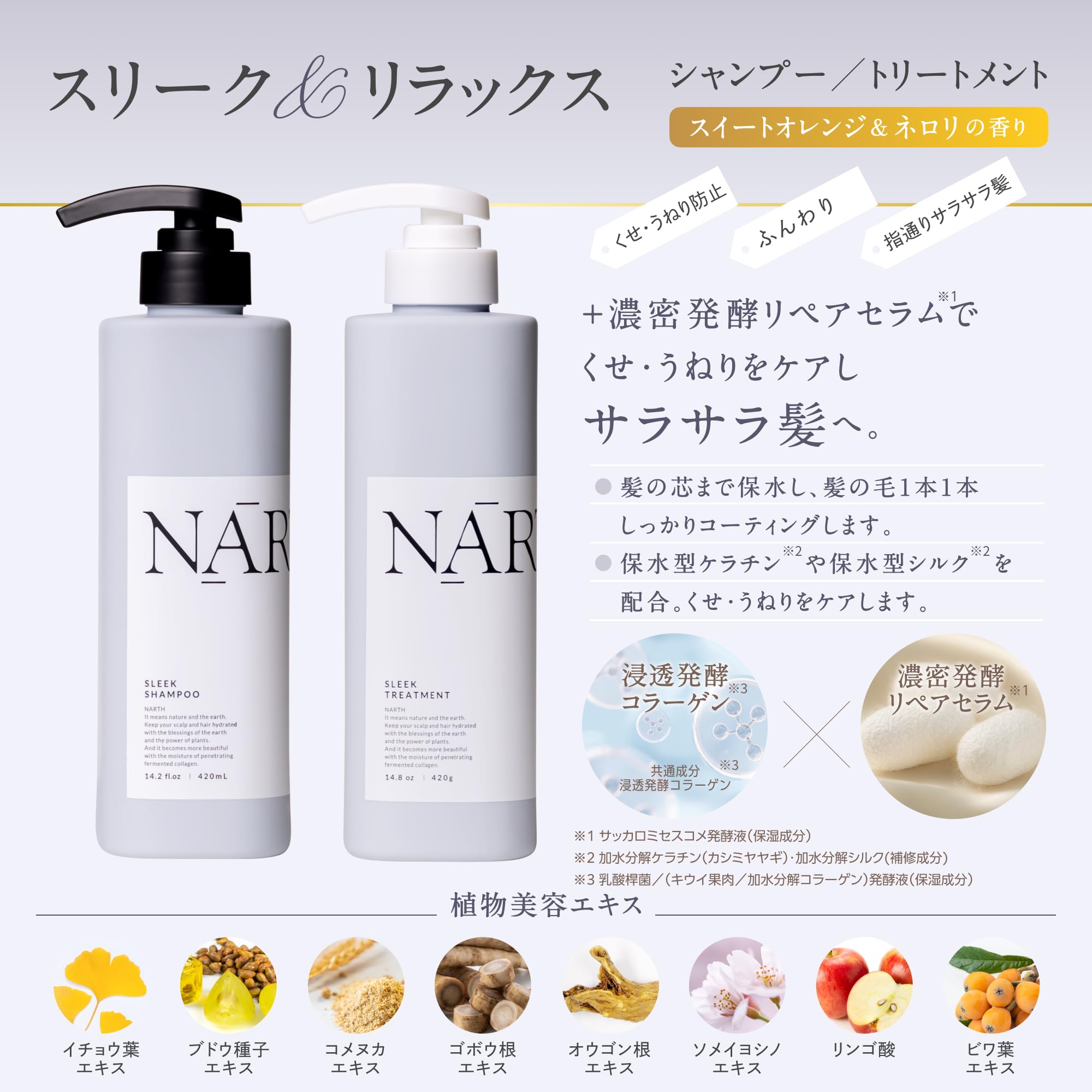 Amazon | NARTH（ナース）スリーク＆リラックス シャンプー本体 420ml