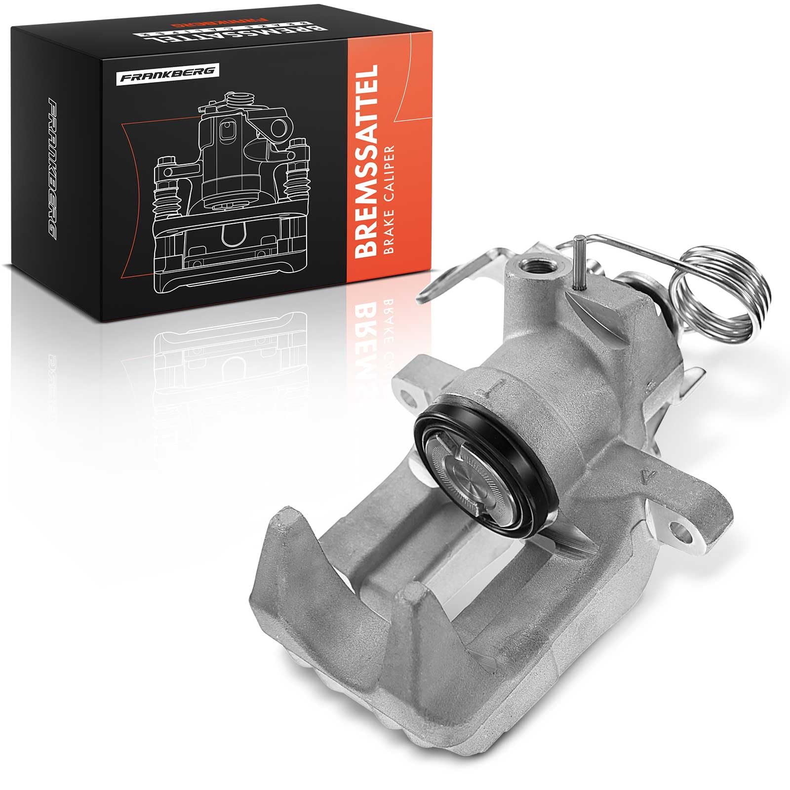 Frankberg Pinza freno posteriore sinistra alluminio 8E0615423 | Compatibile con: P.a.s.s.a.t Variant 3B5, A6 4B2 4B4, P.a.s.s.a.t Variant 3B6, P.a.s.s.a.t 3B3, A6 Avant 4B5 4B6
