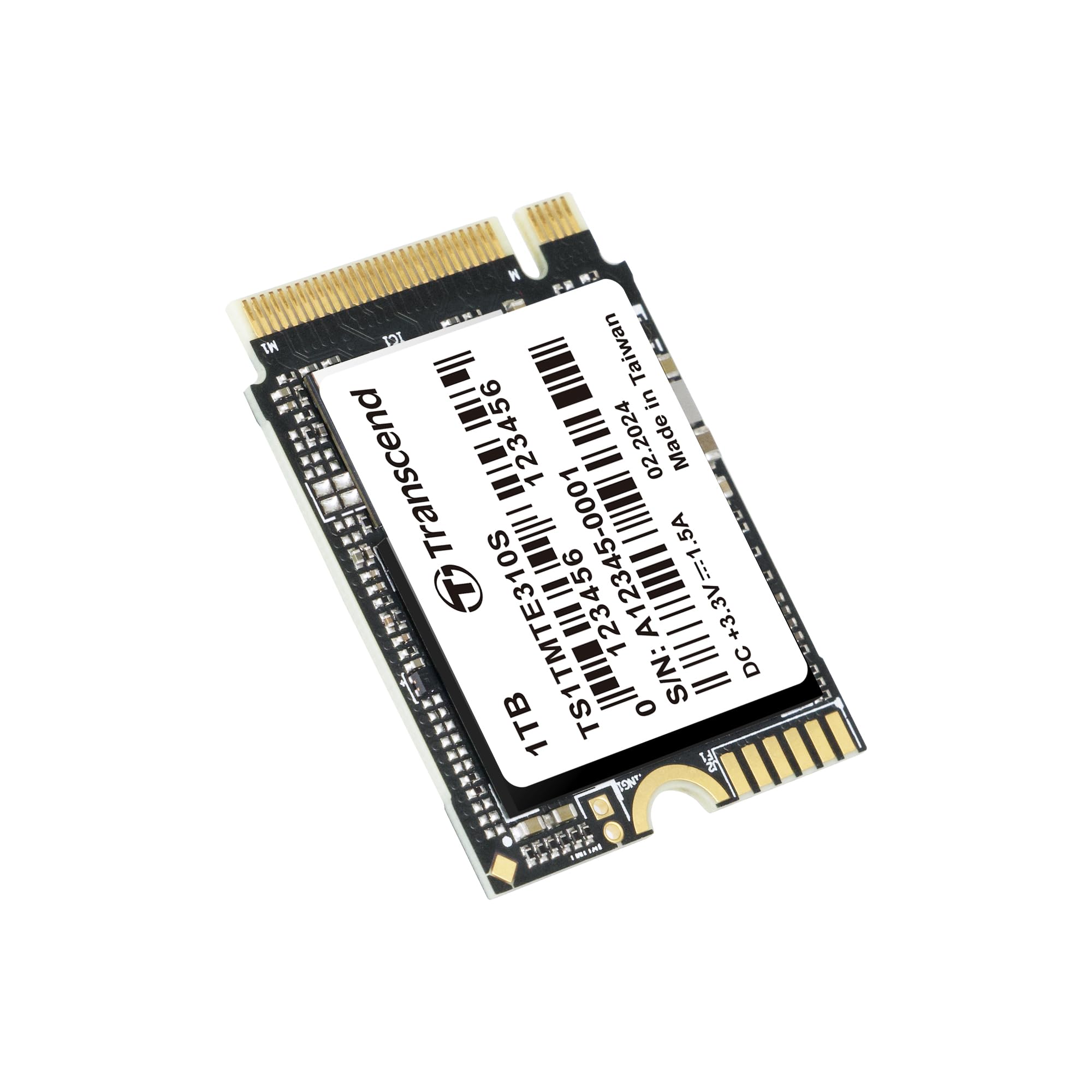 Transcend SSD M.2 2230 NVMe PCIe Gen4 x4 MTE310S da 1 TB (lettura/scrittura fino a 5.000/3.500 MB/s) - TS1TMTE310S-E
