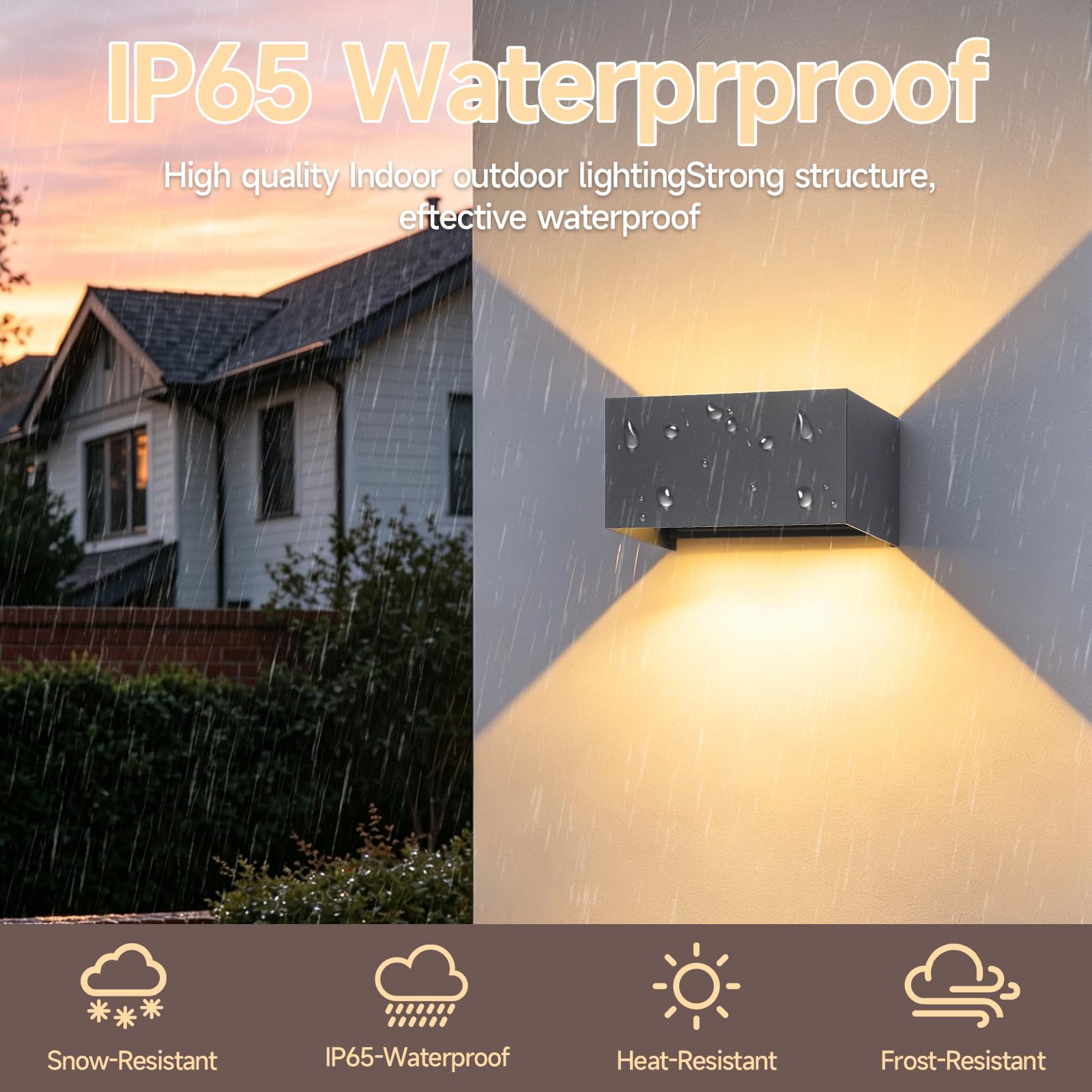4 Pezzi G9 Applique da Parete Esterno/Interno con Lampadina Sostituibile IP65 impermeabile Lampada da Parete Esterne Alluminio Angolo del Fascio Regolabile Retangolo Antracite, 3000K Luce Caldo