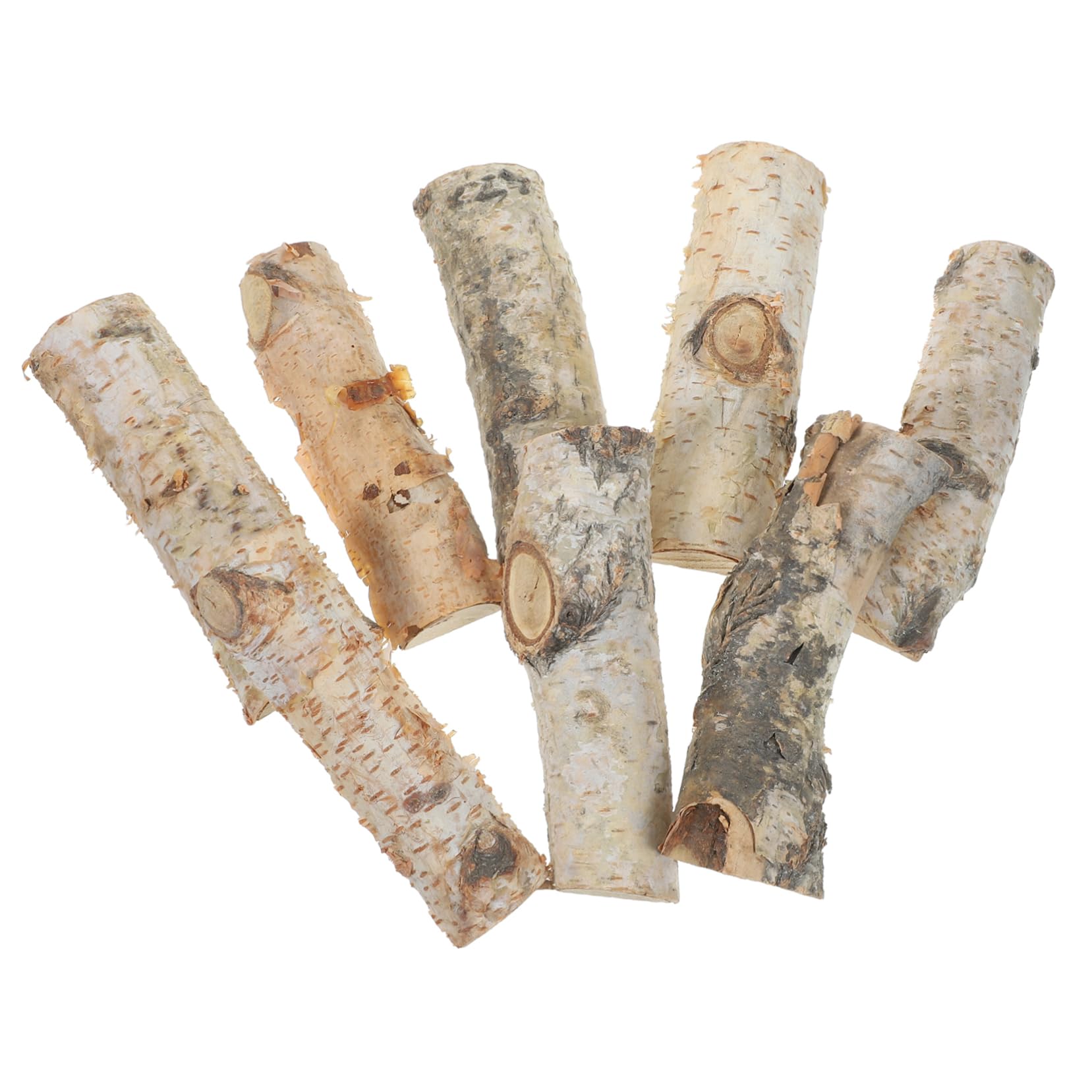 Gogogmee Natural Wood Blocks Christmas Small Wood Blocks DIY Decorative Logs for Fish Tank Party Supplies