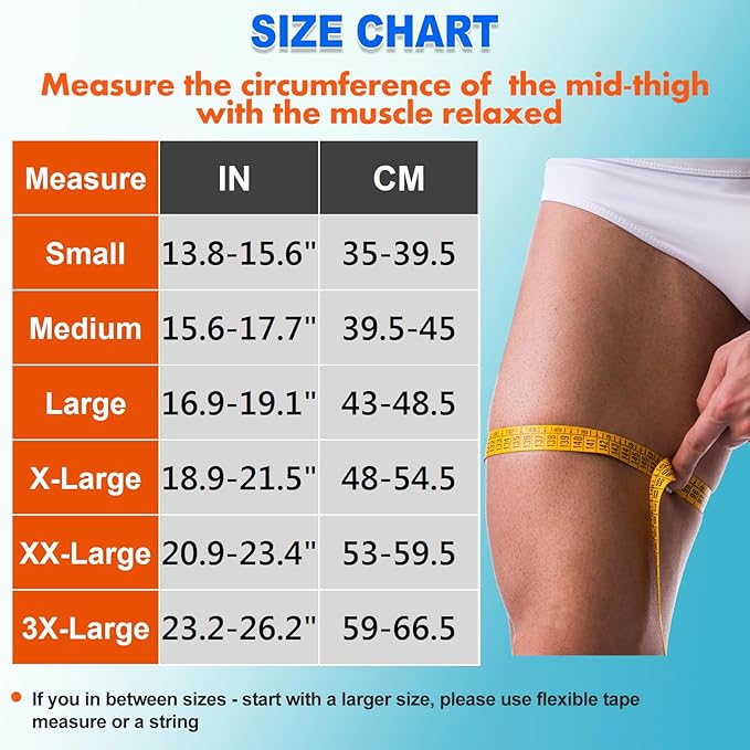 Manga de Compresión Femoral (Par) Beige Talla M Unisex miniatura 2
