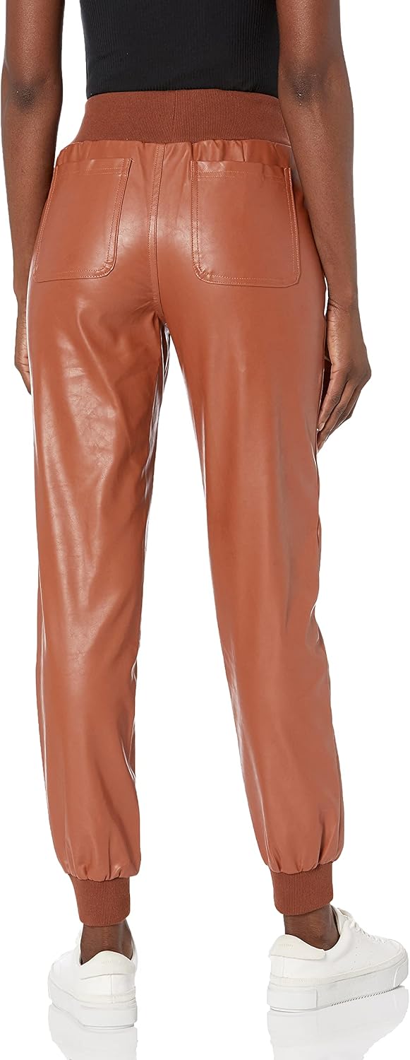 Vegan Leather Jogger - Image 2