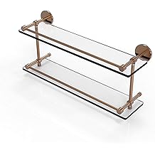 Glass Shelf With Fence For Bathroom (3405) - Glass Shelf, Bathroom Shelf