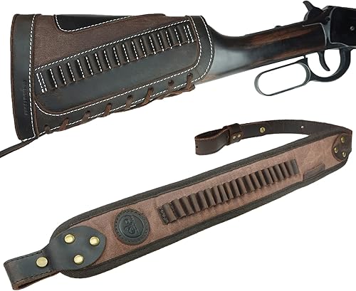 Arma de lona de cuero con funda de soporte de carcasa para 12ga .22lr .45-70 .308 .30-06 Cal