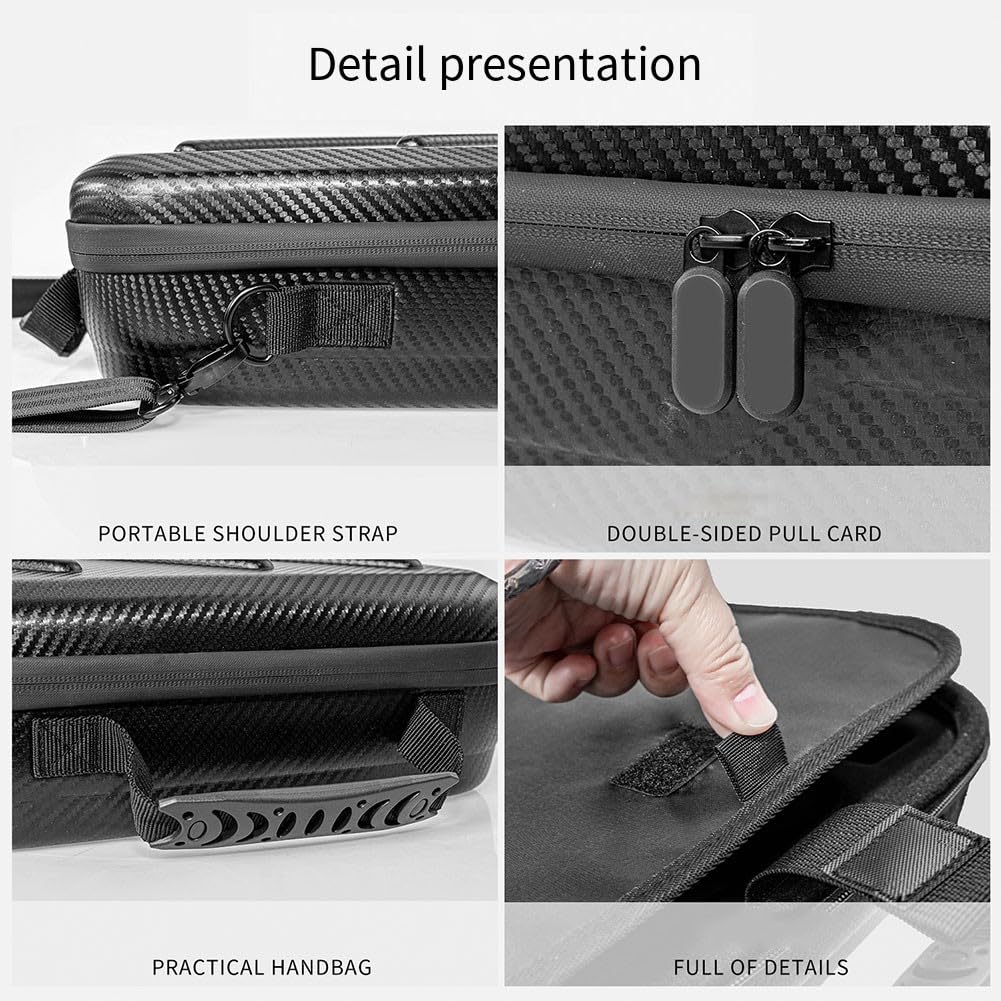 Funda de viaje portátil de poliuretano + EVA, para protección contra la humedad y derrames, 35 x 30,4 x 15 cm, color negro