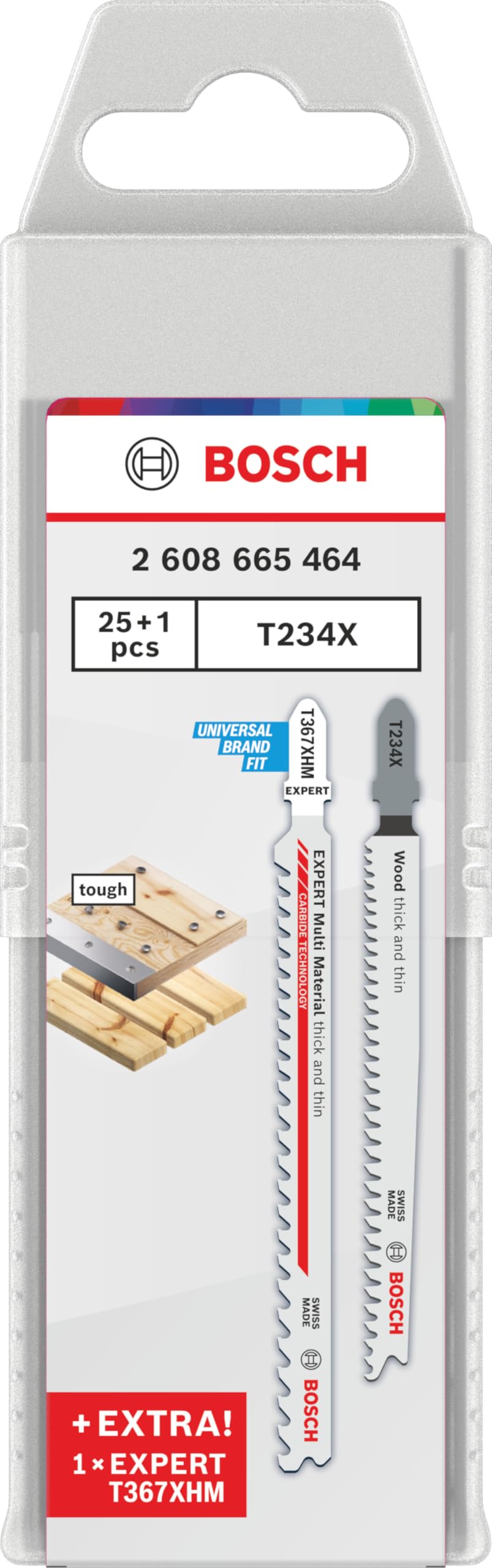 Bosch 26x Lames Scie Sauteuse T234X & EXPERT MultiMat T367XHM