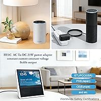 Vista 3 de Dapter de fuente de alimentación de 21 W para Yaxa Alexa Echo de 1ª y 2ª generación, Echo Show 1ª generación, Echo Show 5 (3ª generación), Echo