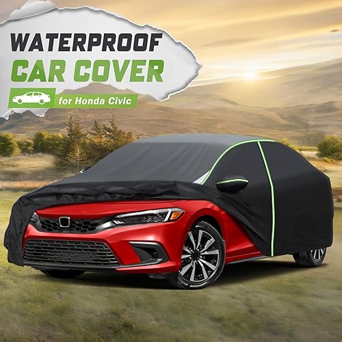 Miniatura 2 de Mixsuper Liner Funda para automóvil Honda Civic 1991-2024, cubierta completa para automóvil para todo tipo de clima, cubierta impermeable para