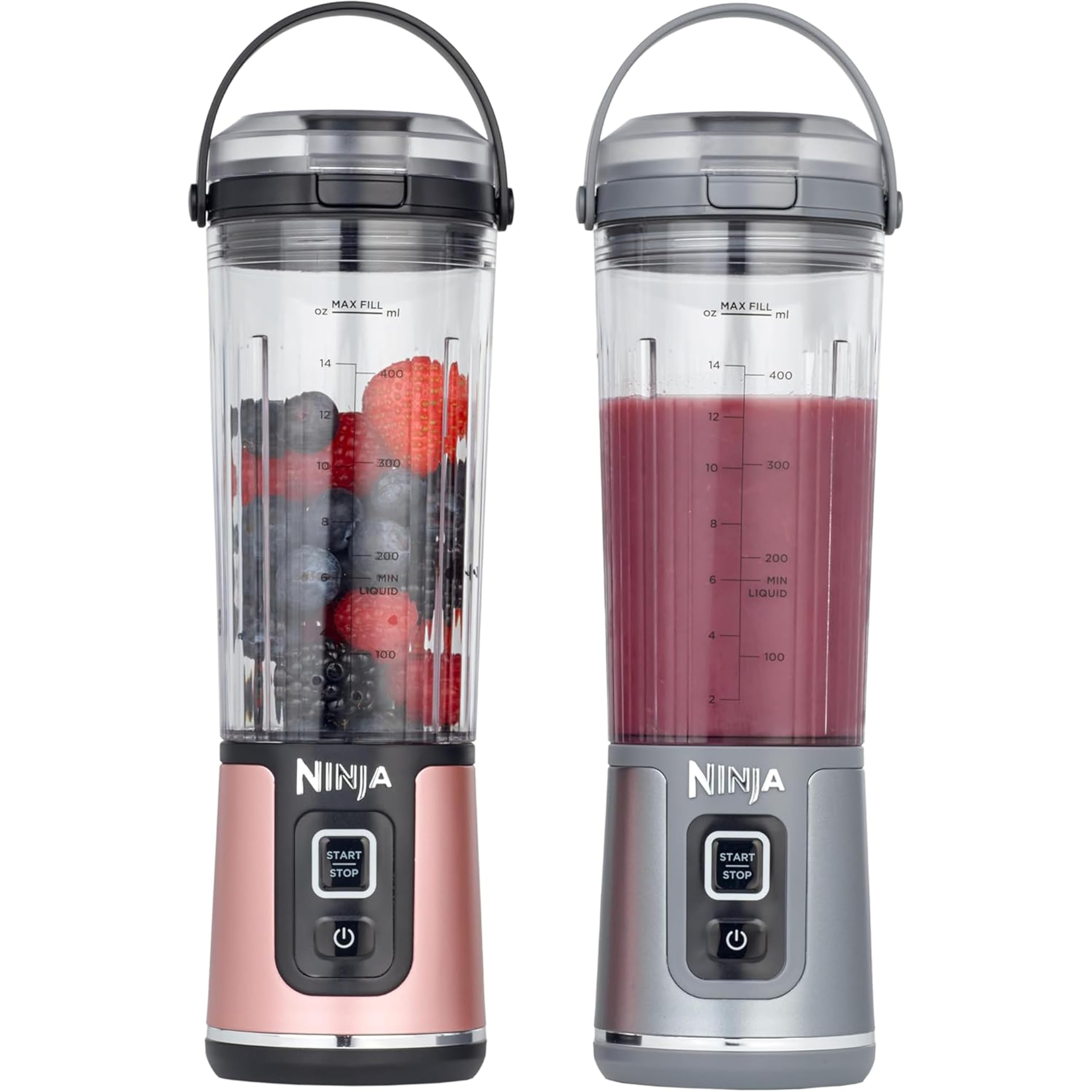 Ninja 2-Pack 530ml Blast Portable Blender with Leakproof Lid, BC151UKEUGV