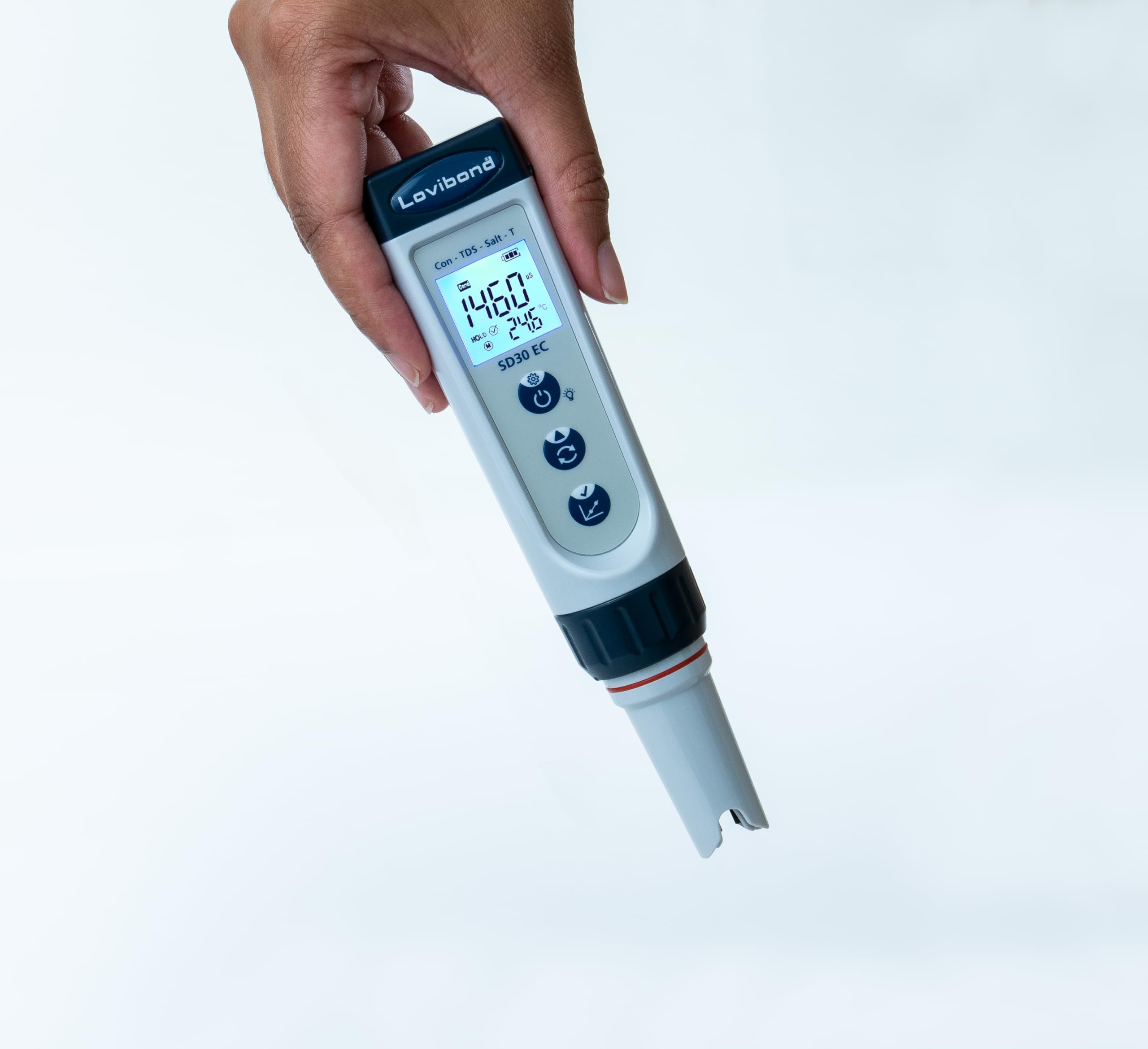 Lovibond SD30 EC Tester | Conducibilità/TDS/Salt Misurazione | Impermeabile per piscine e uso industriale | Facile manutenzione con coperchio trasparente | Lunga durata della batteria