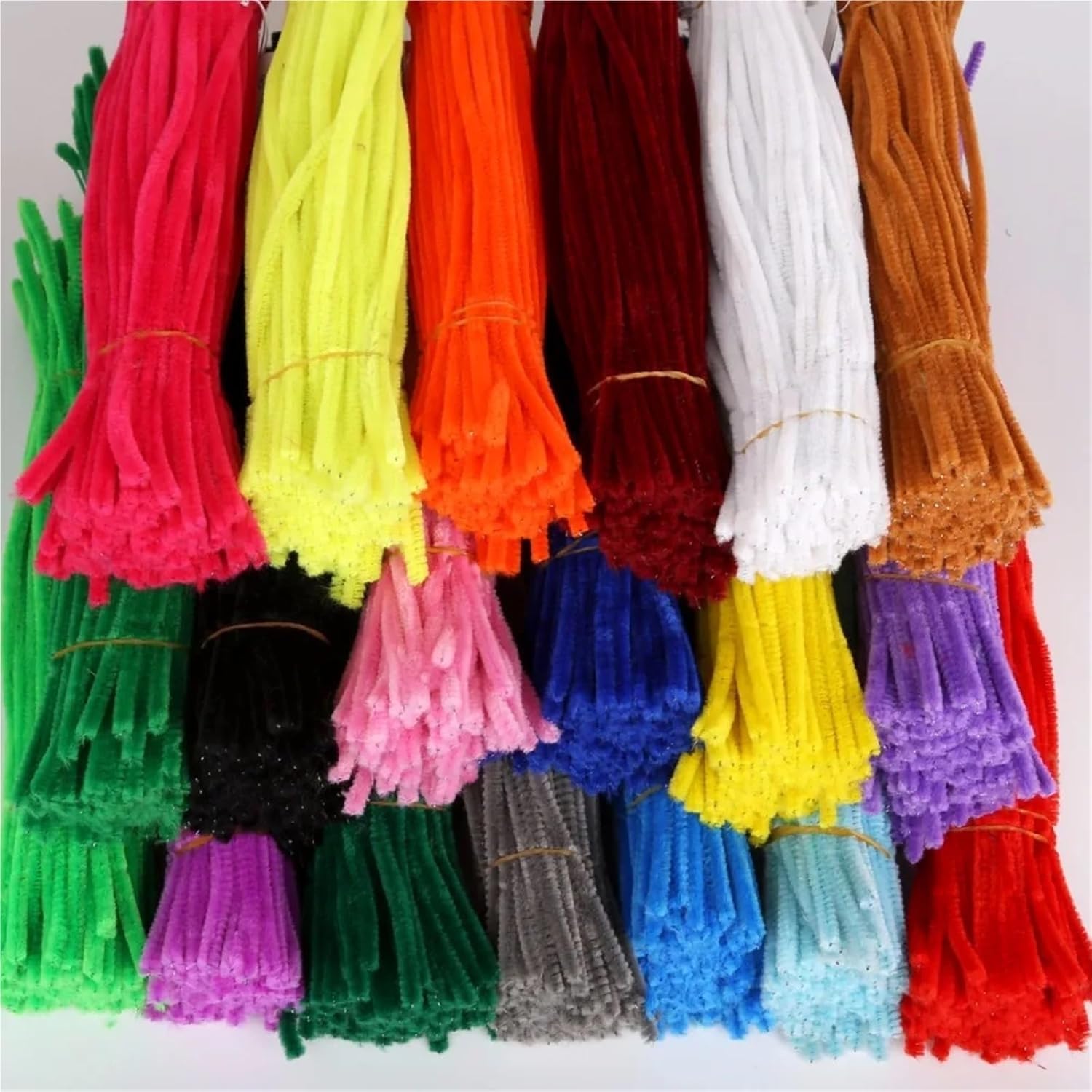 Łodygi szenilowe, środki do czyszczenia rur 100 szt. Wielokolorowe łodygi szenilowe do majsterkowania(Color 9)