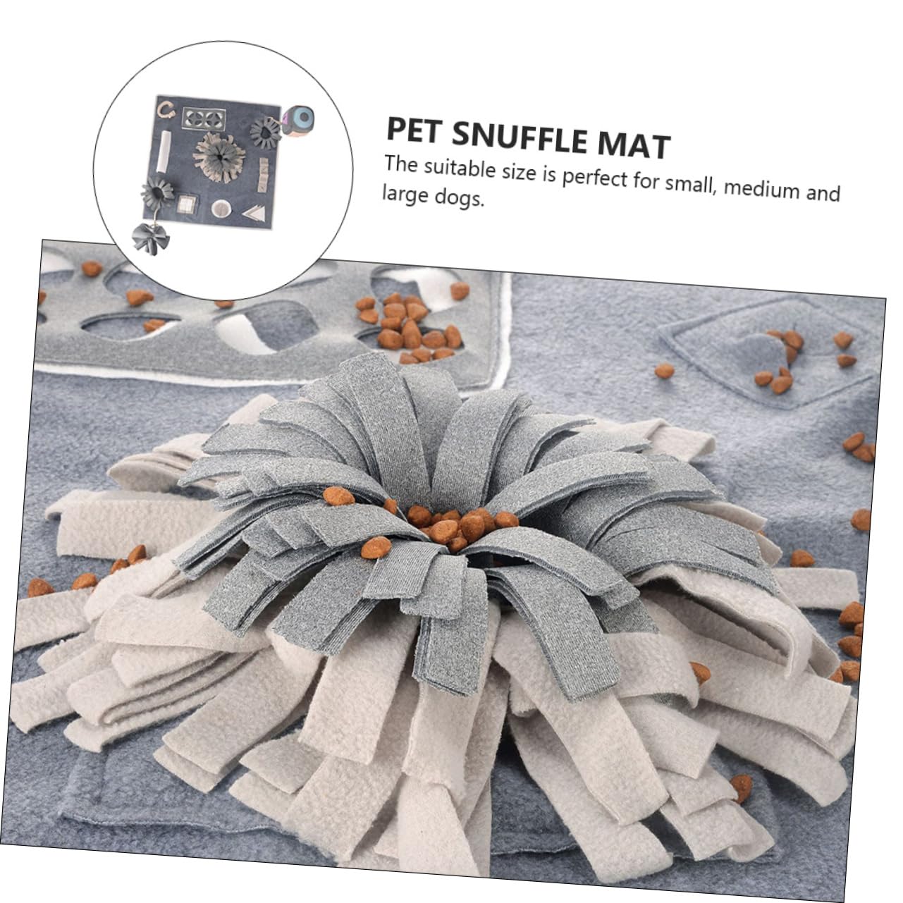 Tapis Entraînement pour Animaux De Compagnie Coussin Anti-renifleur Tapis Alimentation Lente pour Chien