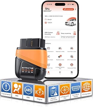 EXTRACTME OBD2 Scanner Bluetooth with AI Assistant & No Subscription App