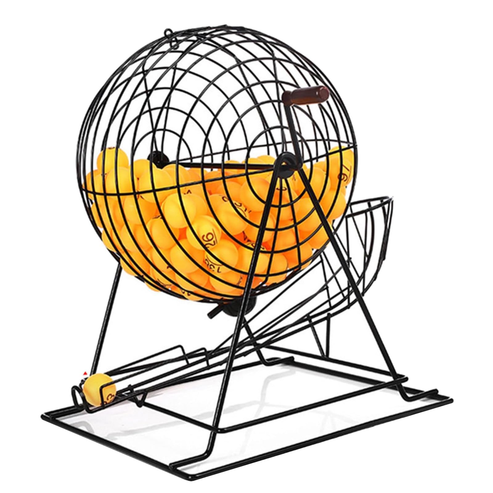 Macchina di Disegno Manuale della Lotteria con la Ruota della Gabbia del Bingo del Metallo e Le Sfere del Numero, la Batteria della lavabo per Le sedi e Le Feste di intrattenimento