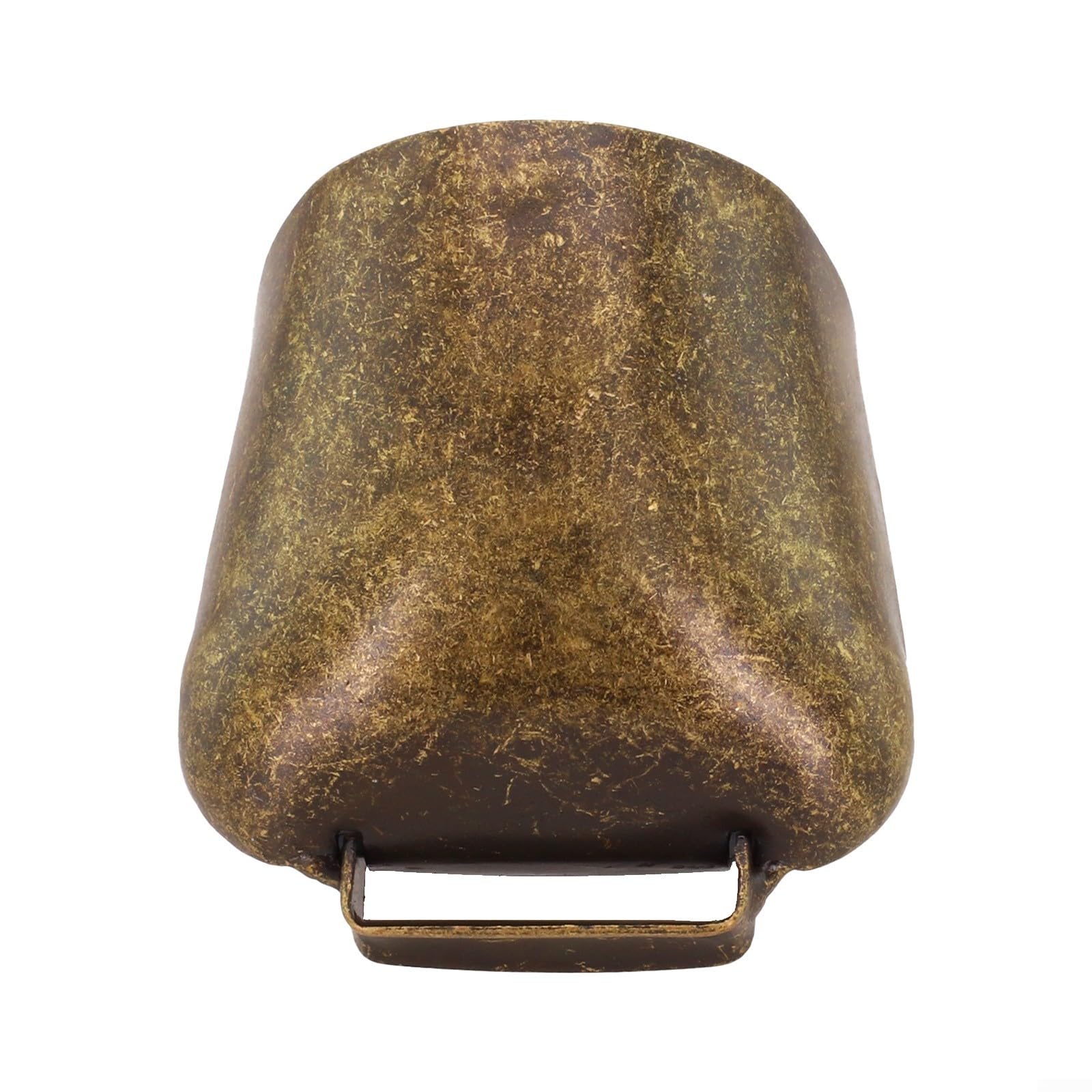 Campanaccio in metallo per mucca, campana per pecora e campana per cavallo per il pascolo del bestiame – Campana da fattoria in ferro rumorosa con suono a campana, finitura bronzo/rame rosso/oro