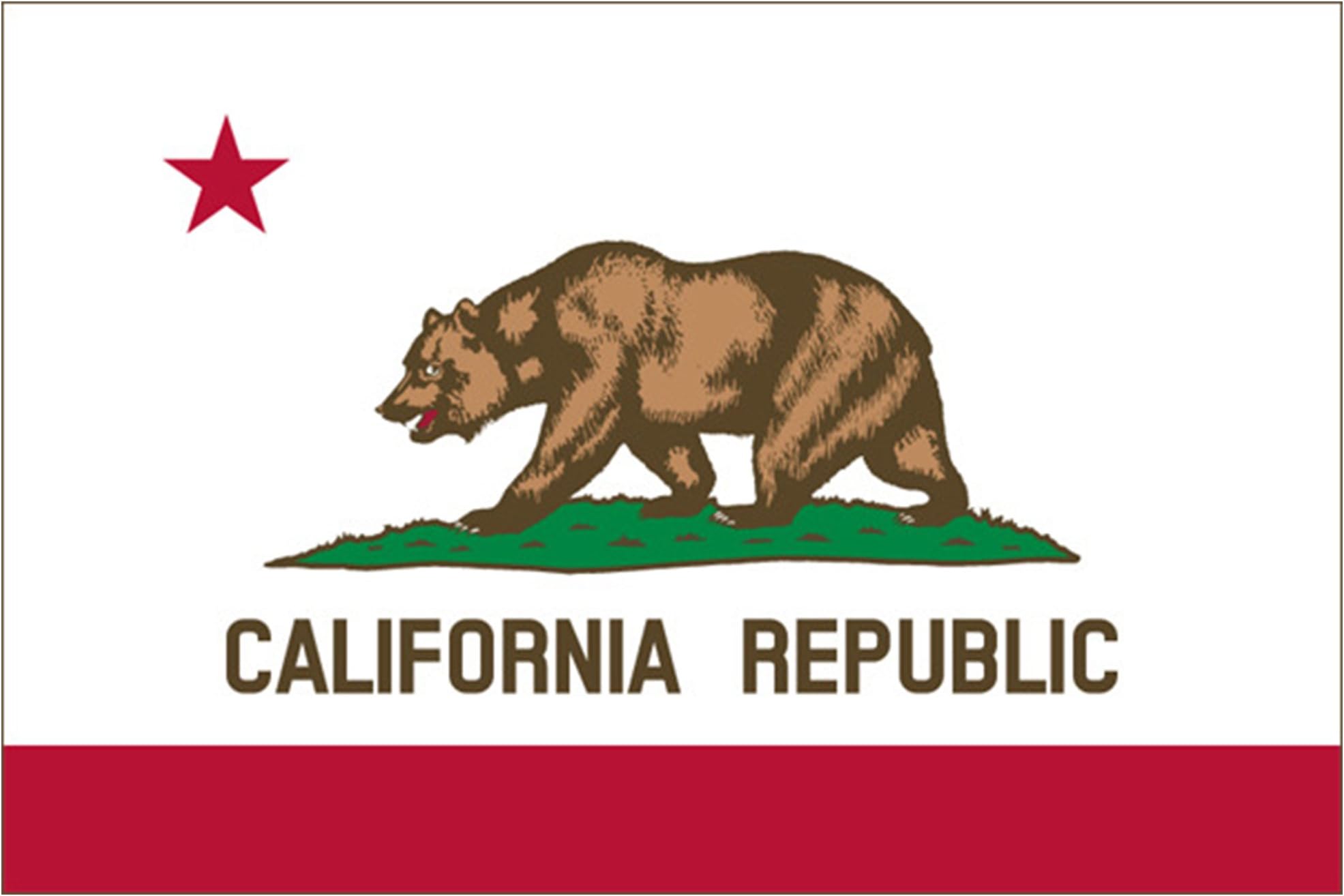 Rogue River Tactical California Sticker CA Republic State Flag Auto Car Decal Bumper Window (3x5)