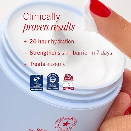 Miniatura 3 de First Aid Beauty - Crema Ultra Repair - Hidratante facial y corporal de hidratación intensa - Avena coloidal batida clínicamente probada para