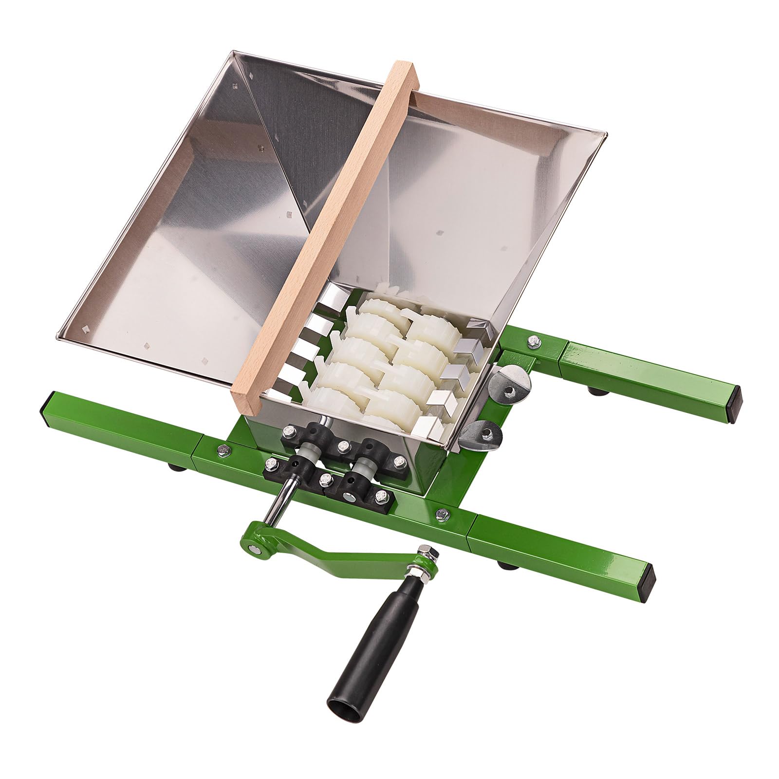 DEMA Obstmühle Como DOM7 Eco, Fruchtmühle, manuell, Edelstahl-Trichter, robust & leicht zu reinigen, ideal für Äpfel, Birnen, Steinobst, Saft & Marmelade