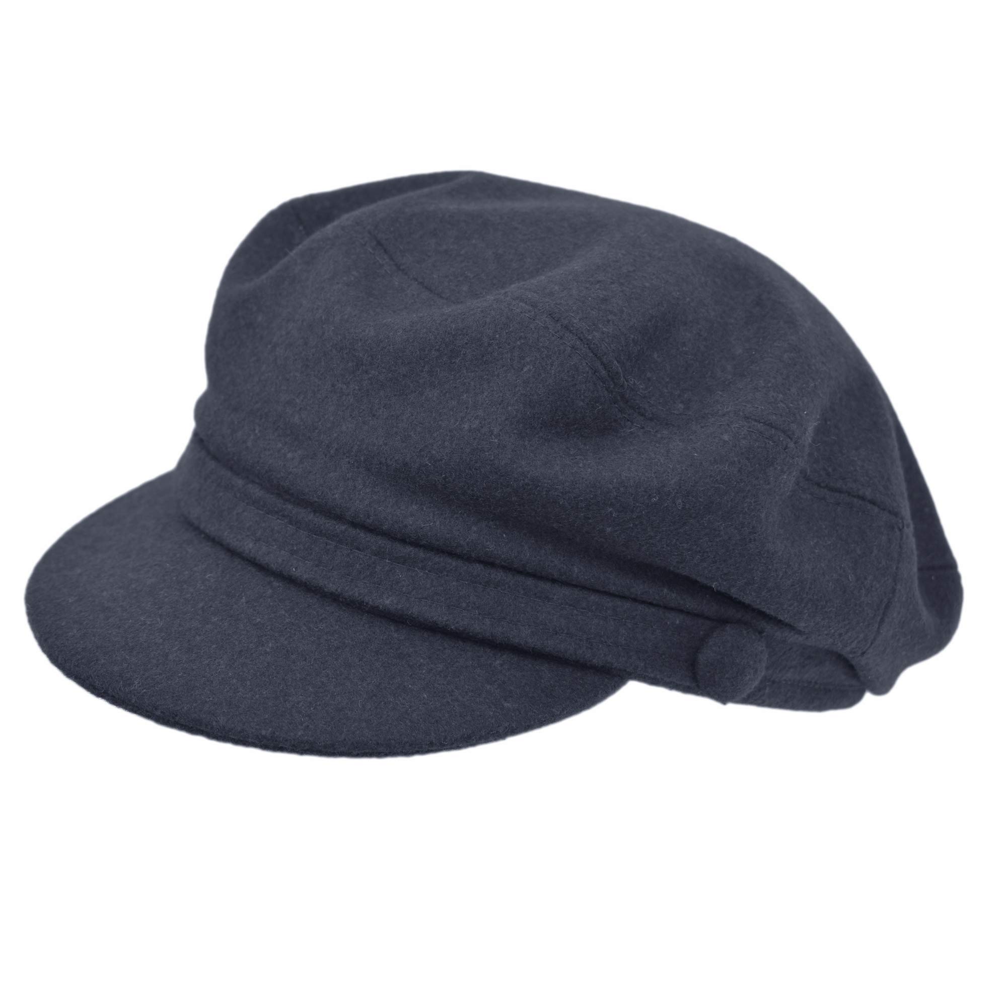 Melegari Gorra Popular Marinero Génova, Gorra Skipper, Gorra con Visera, Gorra Lana, Made in Italy, Otoño/Invierno