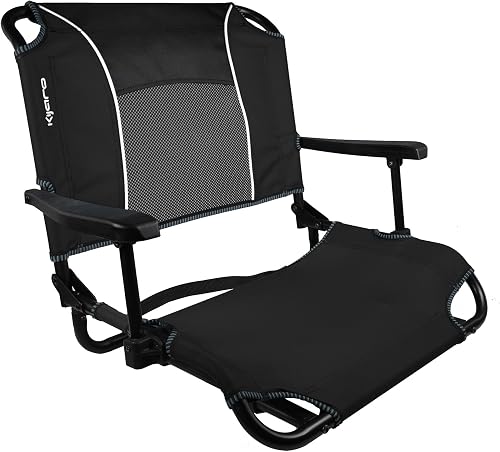 Dual Lock Stadium Seat with Arms - Vik Black