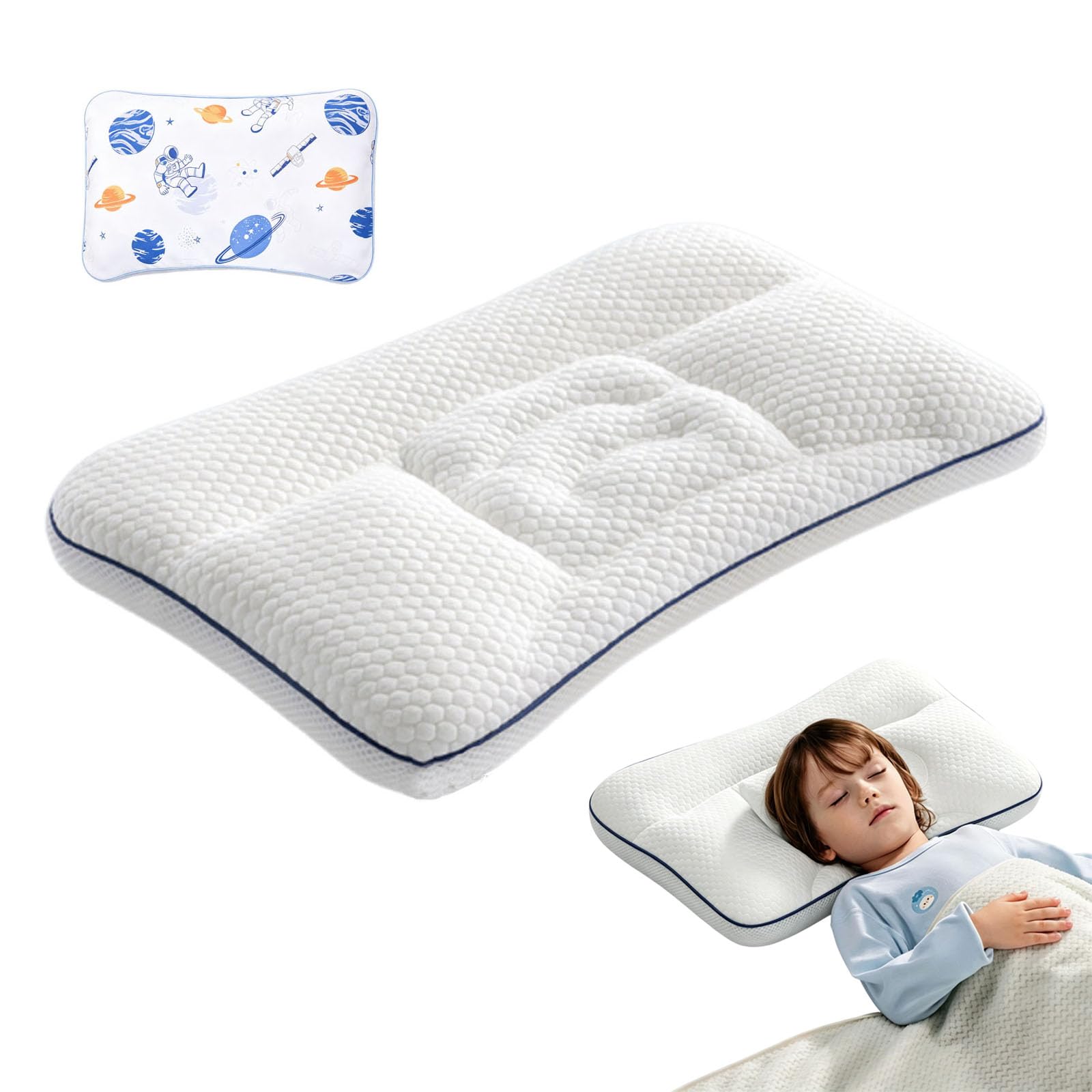 DreamAlign Kids Posture Pillow (with Pillowcase B,6-12 Years Old)
