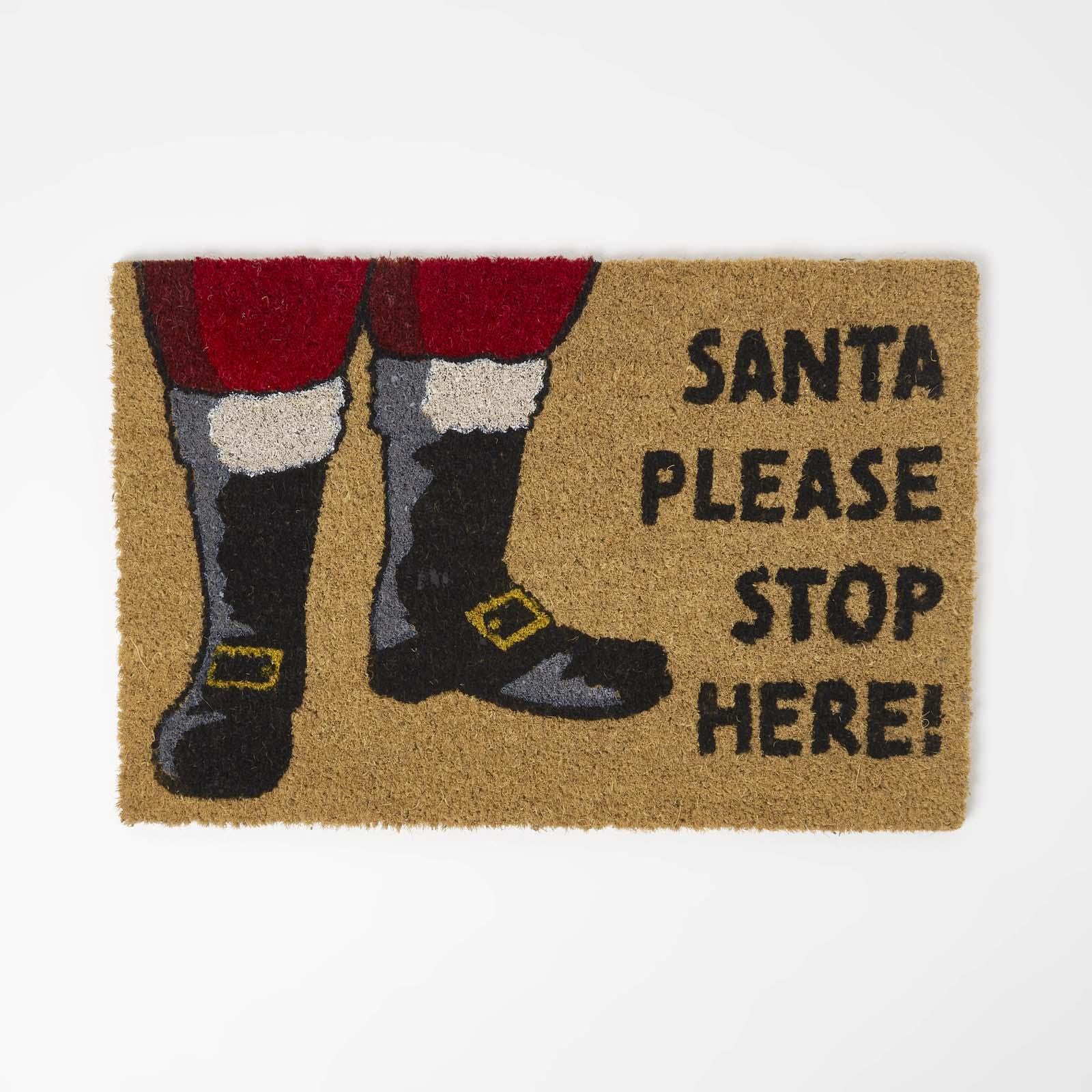 Paillasson décoratif antidérapant Joyeux Noël pour porte d'entrée, intérieur ou extérieur,motif Père Noël,flocon de neige,60 x 90 - Maison Paillasson décoratif antidérapant Joyeux Noël pour porte d'entrée, intérieur ou extérieur,motif Père Noël,flocon de neige,60 x 90 - Maison