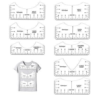 Règle de guidage de T-Shirt, outil d'alignement de chemise, règle d