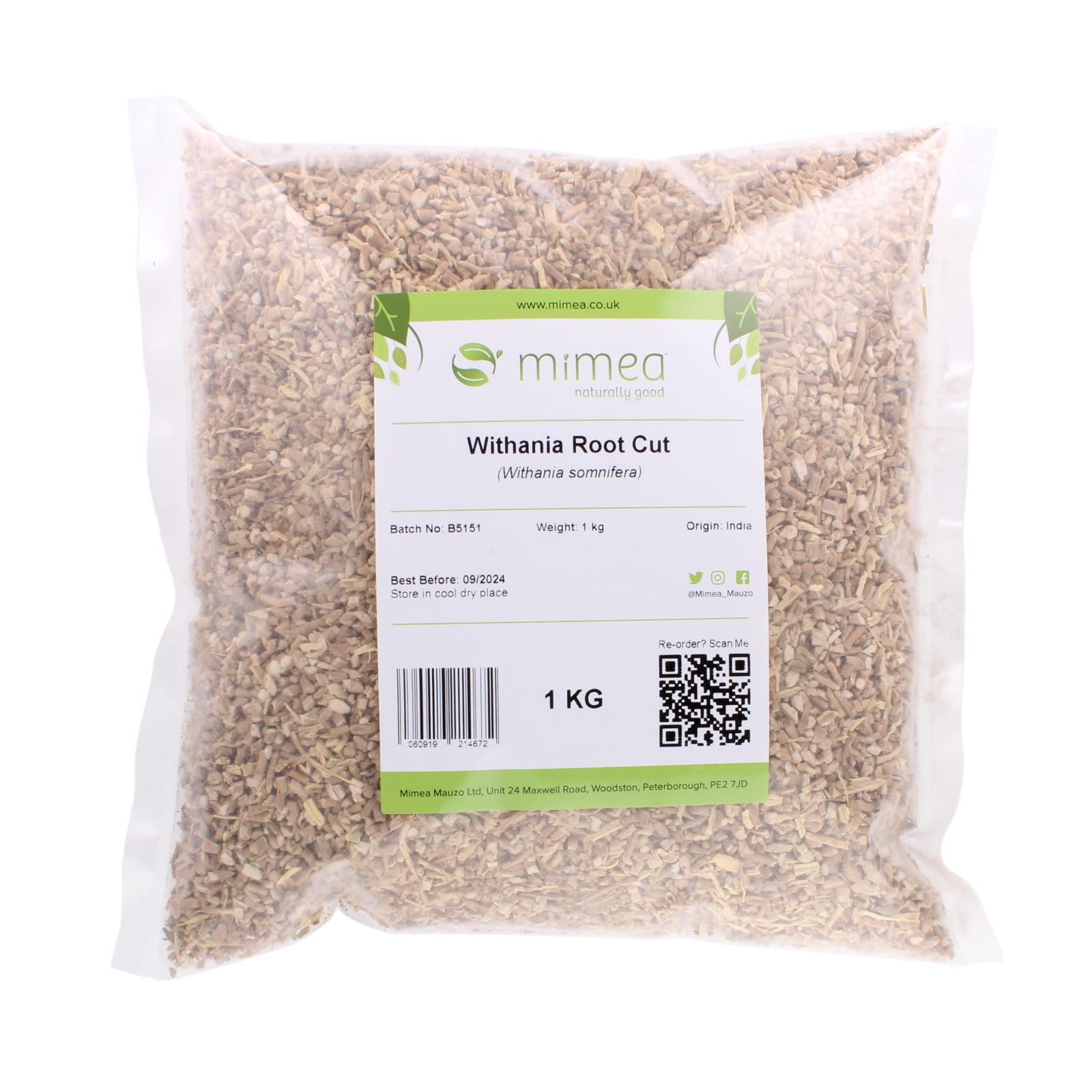 Withania (Ashwagandha) Root Cut 5kg