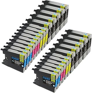 25 Pack - Compatible Ink Cartridges for Brother LC-71 LC-75 LC75 LC-75BK LC-75C LC-75M LC-75Y Inkjet Cartridge Compatible With Brother MFC-J280W MFC-J425W MFC-J430W MFC-J435W MFC-J5910DW MFC-J625DW MFC-J6510DW MFC-J6710DW MFC-J6910DW MFC-J825DW