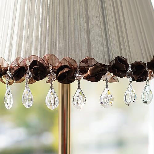 Miniatura 3 de 20 piezas de 1.496 in de cristal en forma de níspero de reemplazo, cristales de cristal transparente colgantes para candelabro, cuentas de prismas