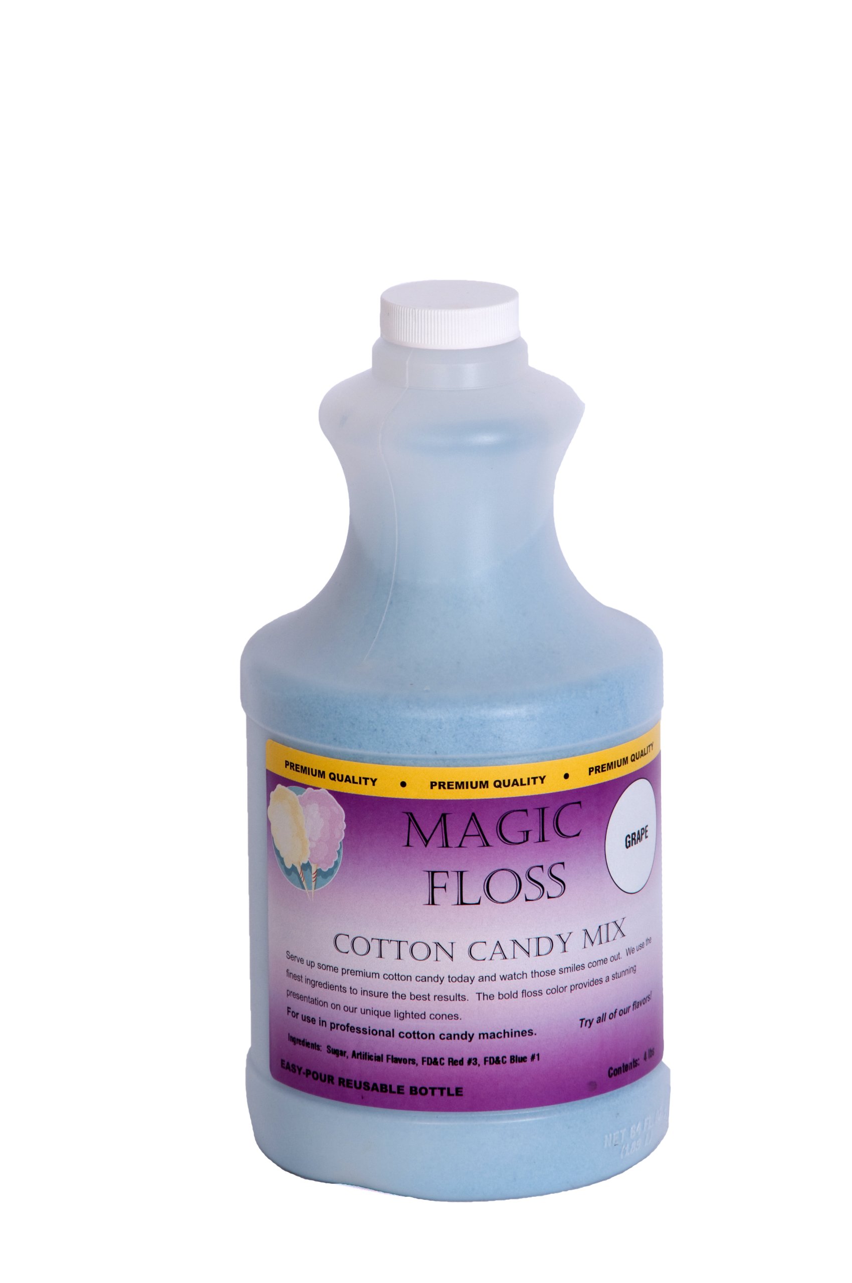 Paragon Magic Cotton Candy Floss 4-Pound Easy Pour Bottle