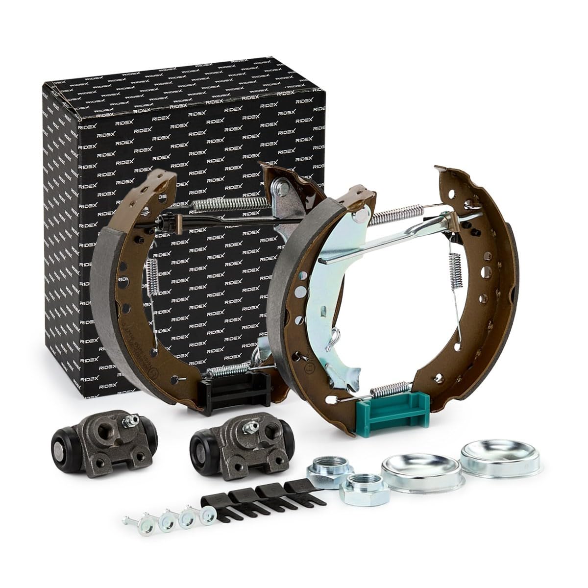 RIDEX 3859B0244 Kit de freins à tambour Arrière avec régulateur intégré avec levier frein à main Compatible avec CITROËN C3 I 3/5 portes FC, FN