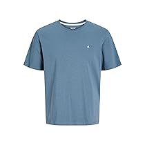 Jack & Jones Jjepaulos Tee SS Crew Neck Noos T-Shirt, Blue Mirage, XXL Uomo, Mirage Blu., XXL