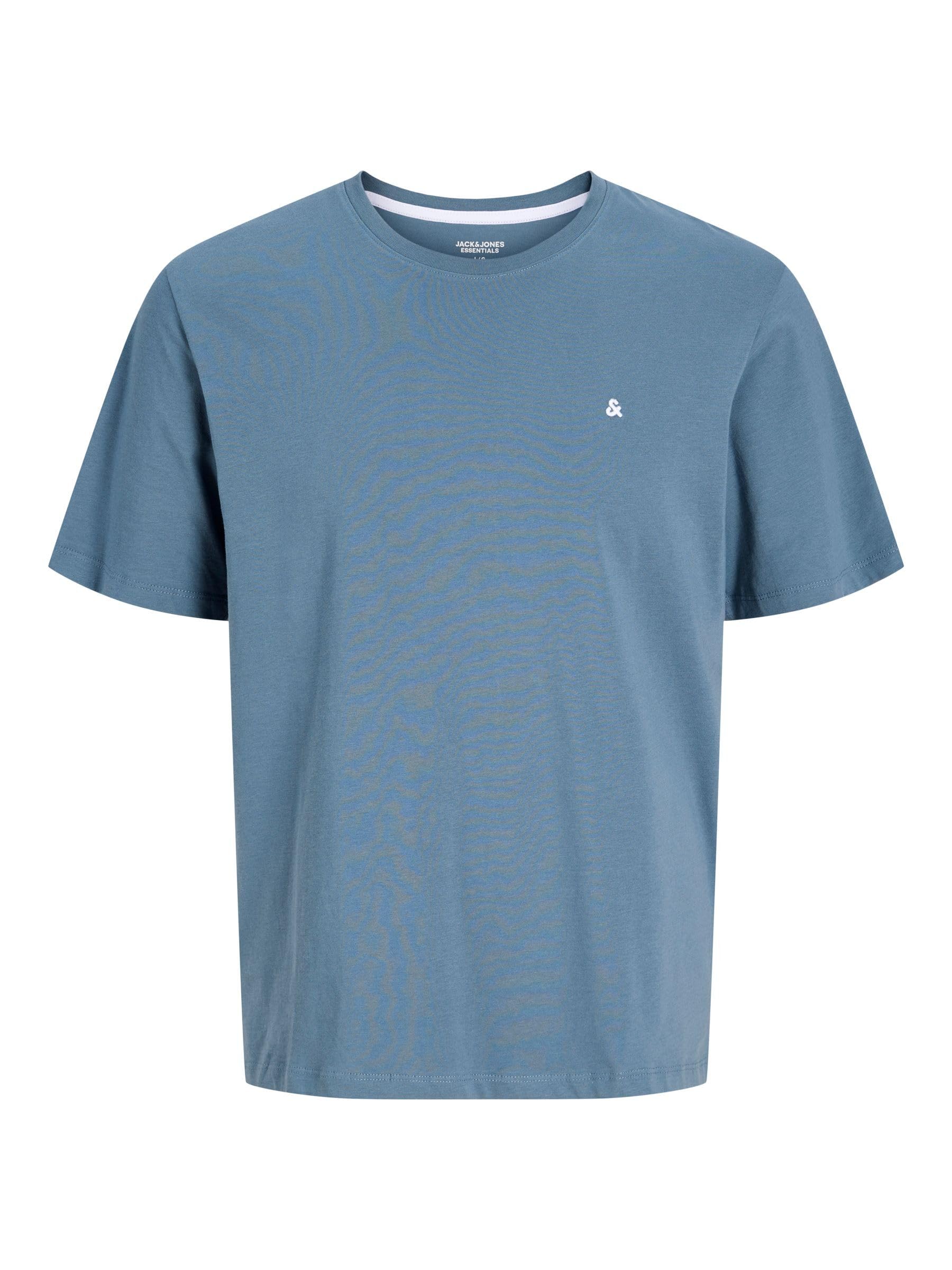 JACK & JONES Men's Basic T-Shirt, Blue Mirage, M