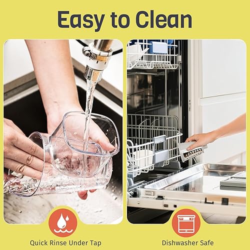 Miniatura 7 de Rallador de queso giratorio 5 en 1, manivela de mano, trituradora de verduras con 5 cuchillas intercambiables, ralladores para cocina, herramienta