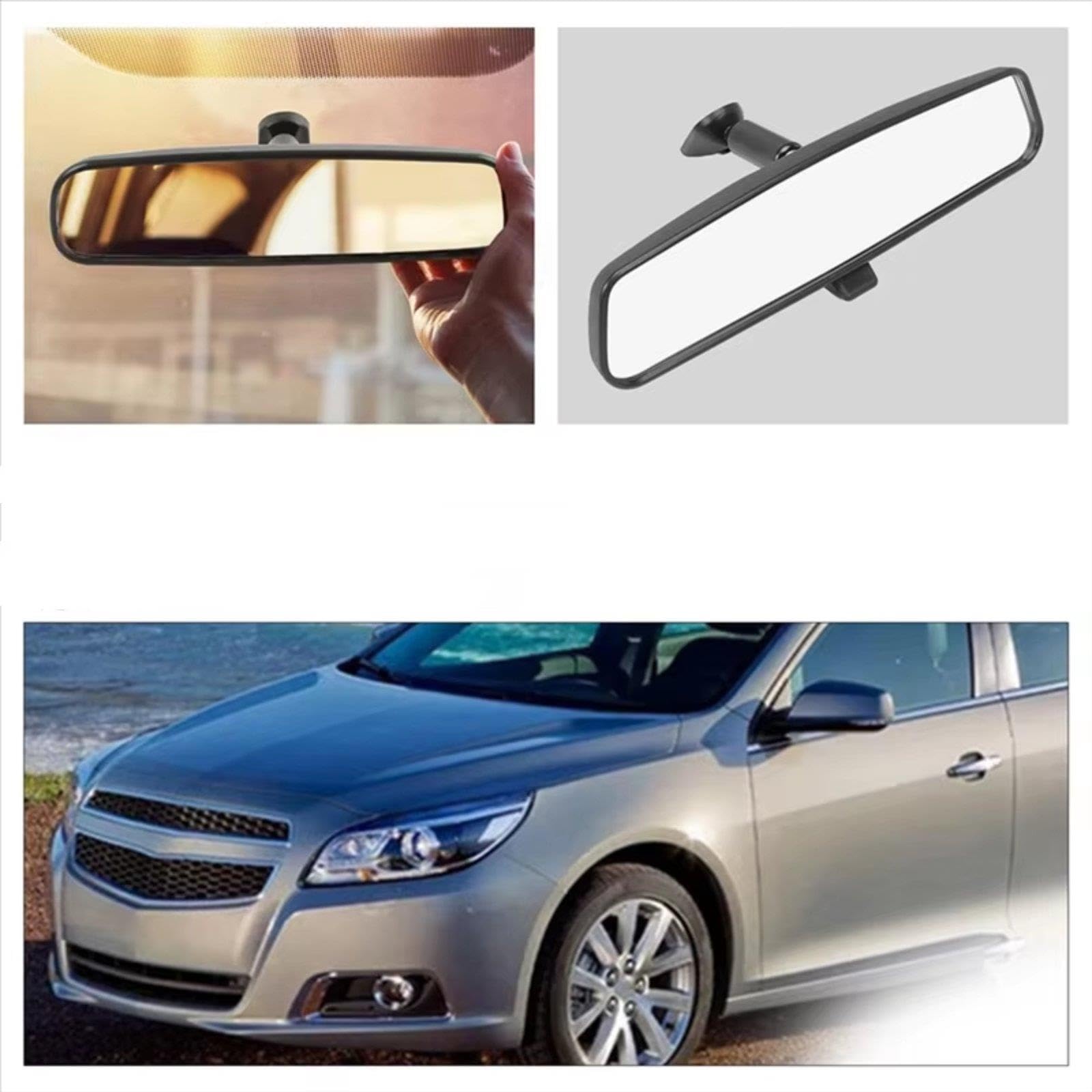 Rétroviseur Intérieur À Ventouse Pour Gmc Pour K3500 1993-1999
