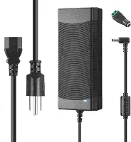 Fonte de alimentação 12V 10A 120W 100V ~ 240V AC para DC Transformador conversor, adaptador de fonte de alimentação de 12 volts 10 Amp com conector de saída CC de 5,5 mm x 2,1 mm para impressora 5050