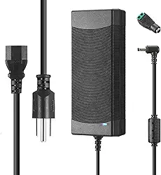 Fonte de alimentação 12V 10A 120W 100V ~ 240V AC para DC Transformador conversor, adaptador de fonte de alimentação de 12 volts 10 Amp com conector de saída CC de 5,5 mm x 2,1 mm para impressora 5050