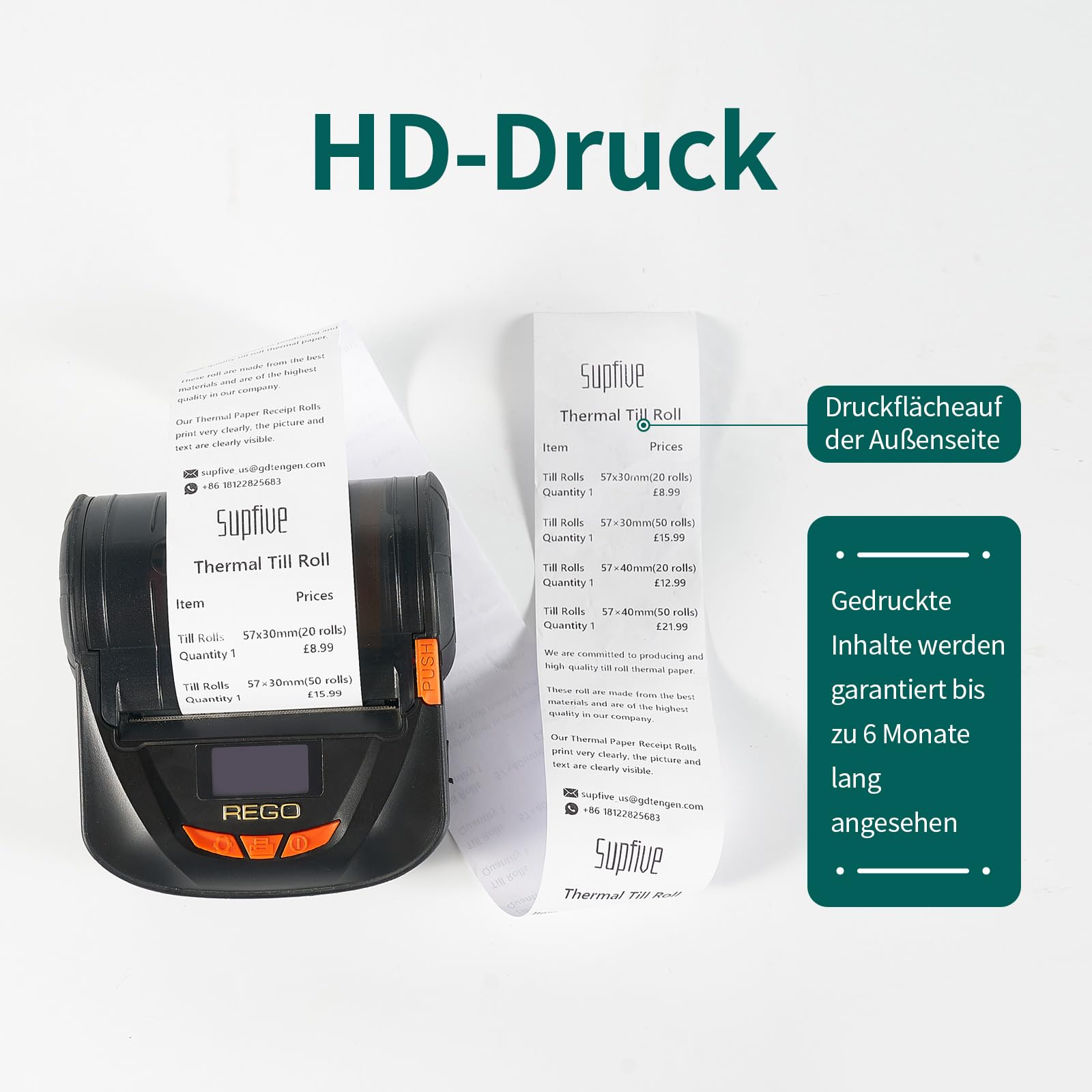 20 Rollen Thermopapier 57x30mm – Kassenrollen Fü Produktbild-Vorschau 4