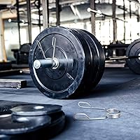 Vista 6 de Sumind 4 collares de resorte para mancuernas de 2 pulgadas, abrazaderas de barra, clips para levantamiento de pesas, ejercicio, suministros