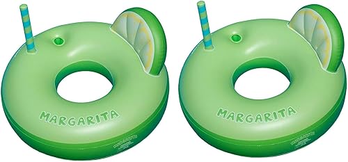 Swimline Margarita - Anillo hinchable con soporte para bebidas (2 unidades)