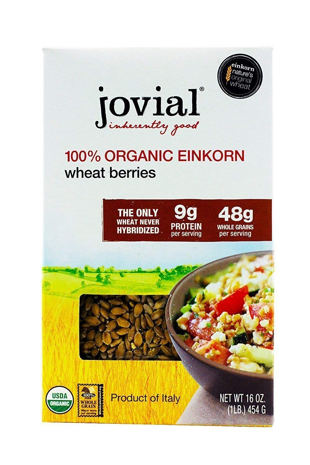 Jovial Foods Organic Einkorn Wheat Berries, 16.0Ounce