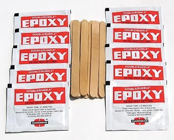 Epoxy, Fast Setting, Amber, 3.5g, Pk10
