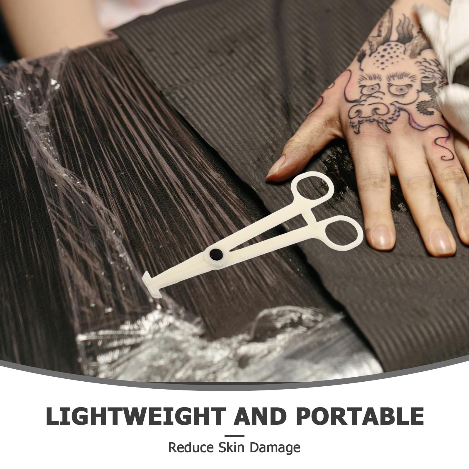 20 Stück Einweg Piercingklemmen aus Abs Kunststoff Runde und Dreieckige Präzisions Werkzeuge für Bauchnabel und Körperpiercings Leichtes Design für Mobiles Tattoo