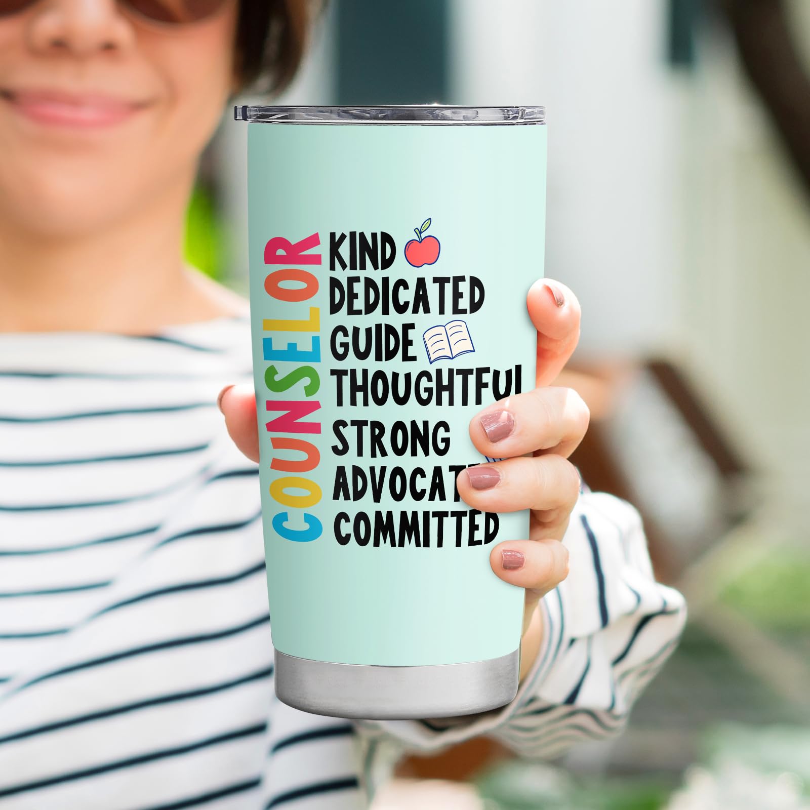 School Counselor Appreciation Week Gifts for Women School Guidance Counselor Gifts Office Decor Tumbler Mug Cup 20oz