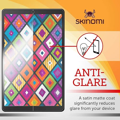 Miniatura 3 de Skinomi Protector de pantalla mate compatible con Samsung Galaxy Tab A 10.1 (SM-T510, 2019) antideslumbrante piel mate TPU película antiburbujas